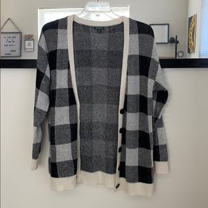 Wild Fable Plaid L Cardigan